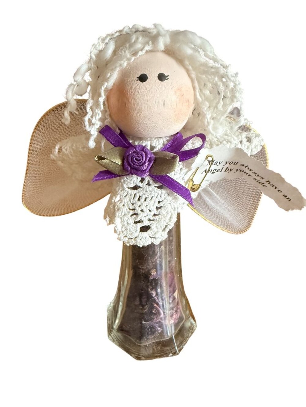 Angel Figurine w/Pepper Shaker "May You Always Have An Angel By Your Side" READ